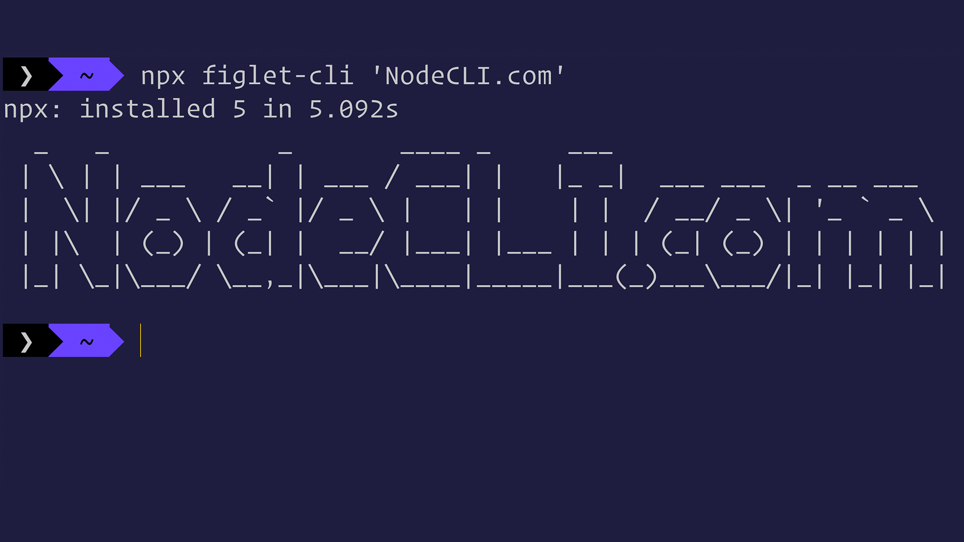 figlet CLI